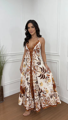 Vestido Indiano Estampado