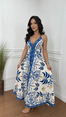 Vestido Indiano Estampado