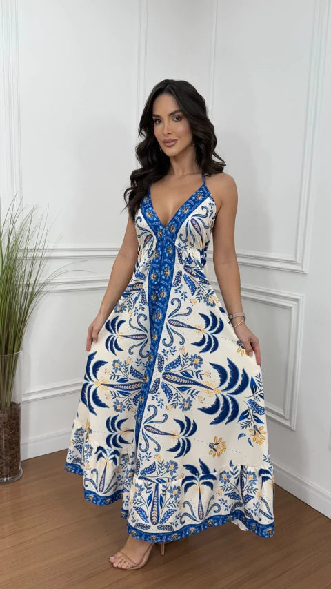 Vestido Indiano Estampado