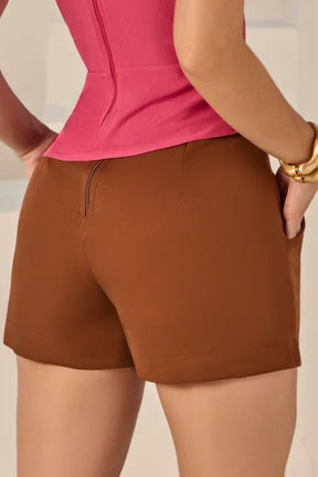 Short em alfaiataria