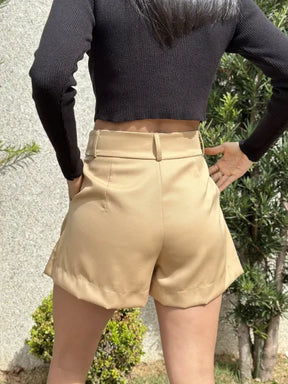 Mini Short Saia Plissada Camy