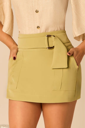 Short Saia Em Alfaiataria