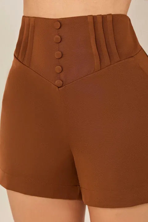 Short em alfaiataria